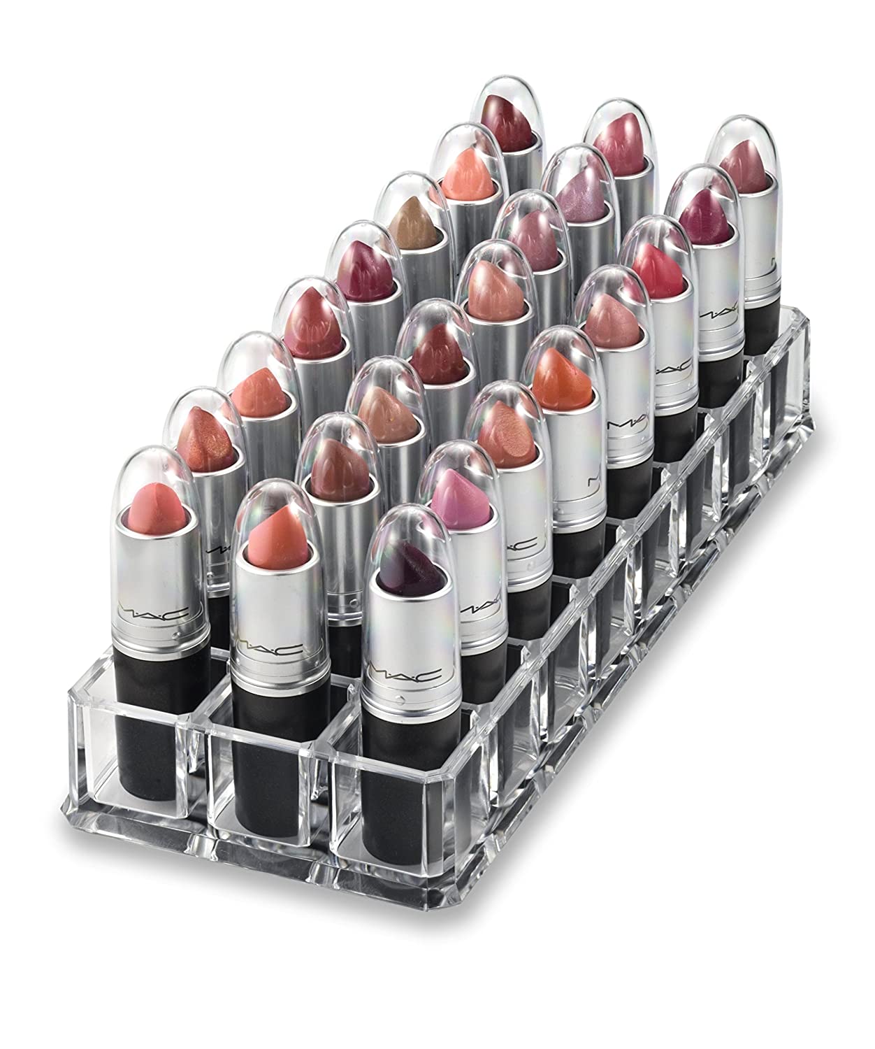 Clear Acrylic Lipstick Caps - Replaces Original Individual MAC Lipstick Caps - See Your Favorite Lipstick Color Easily (24 Pack) - Image 5